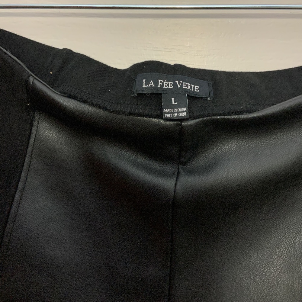 Anthropologie:  Suede Ponte Leggings - Picture 9 of 12